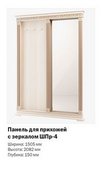 Панель для прихожей с зеркалом ШПр-4